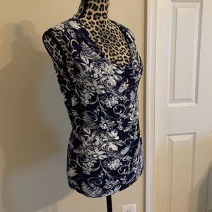 IZOD Navy Blue Sleeveless Blouse.